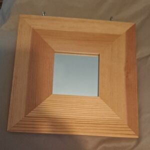 10" X 10" Wooden Mirrors
